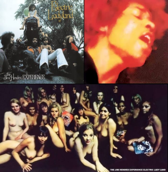 The Jimi Hendrix Experience - Electric Ladyland first cover photo, US version, UK version