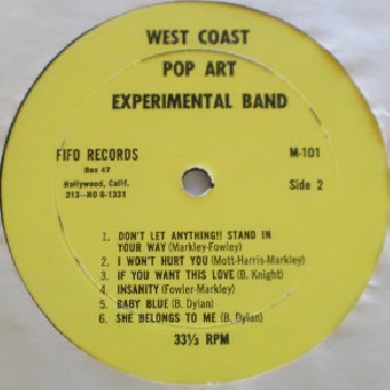 The West Coast Pop Art Experimental Band - Volume One